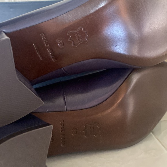 New Cole Haan Eliree Pump in Marine Blue Smth Leather - Picture 6 of 7